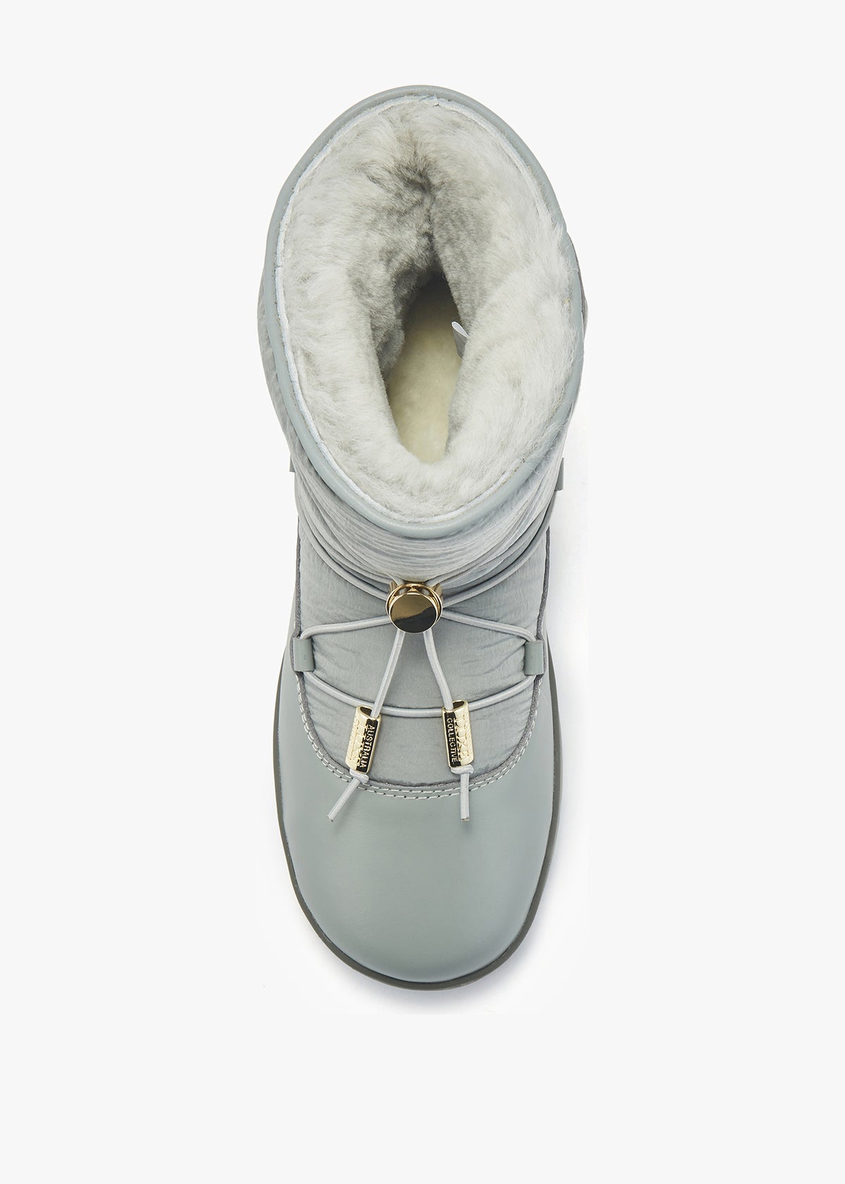 Adeline Grey Sheepskin Snow Boots