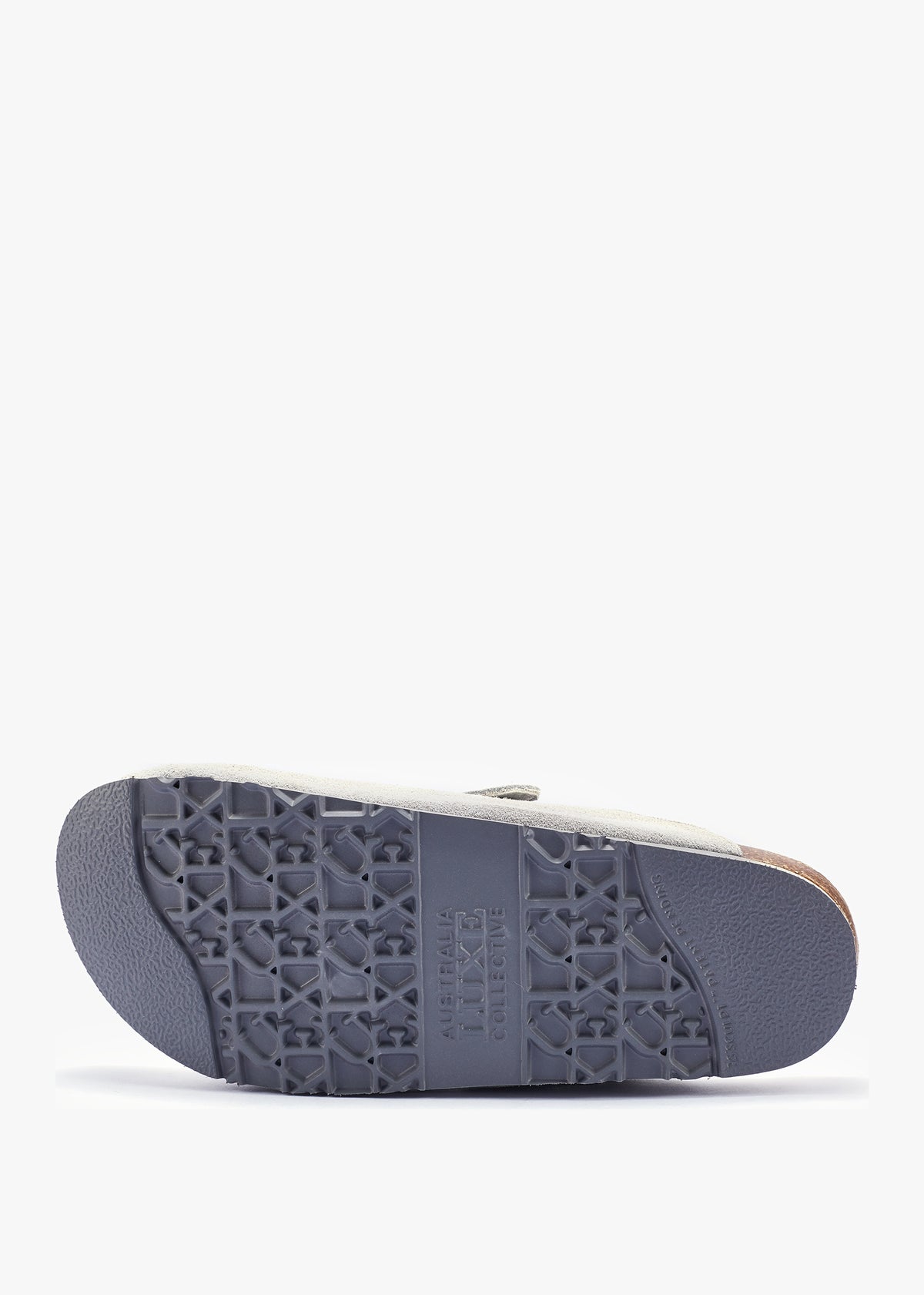 Berlin Grey Suede Sheepskin Closed Toe Mule