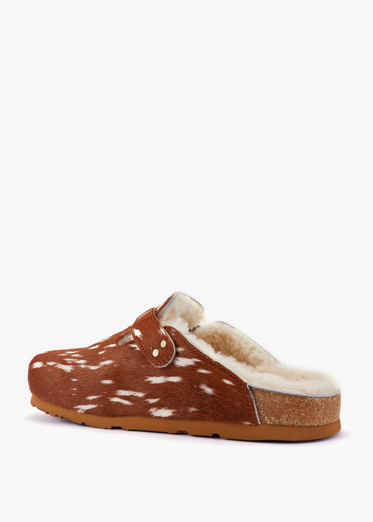 Berlin Bambi Print Pony Hair Closed Toe Mule