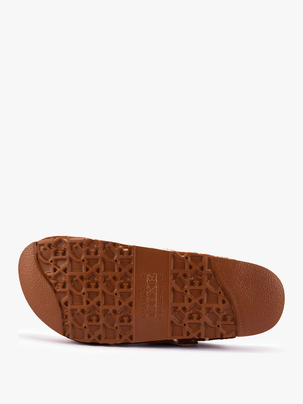 Berlin Bambi Print Pony Hair Closed Toe Mule