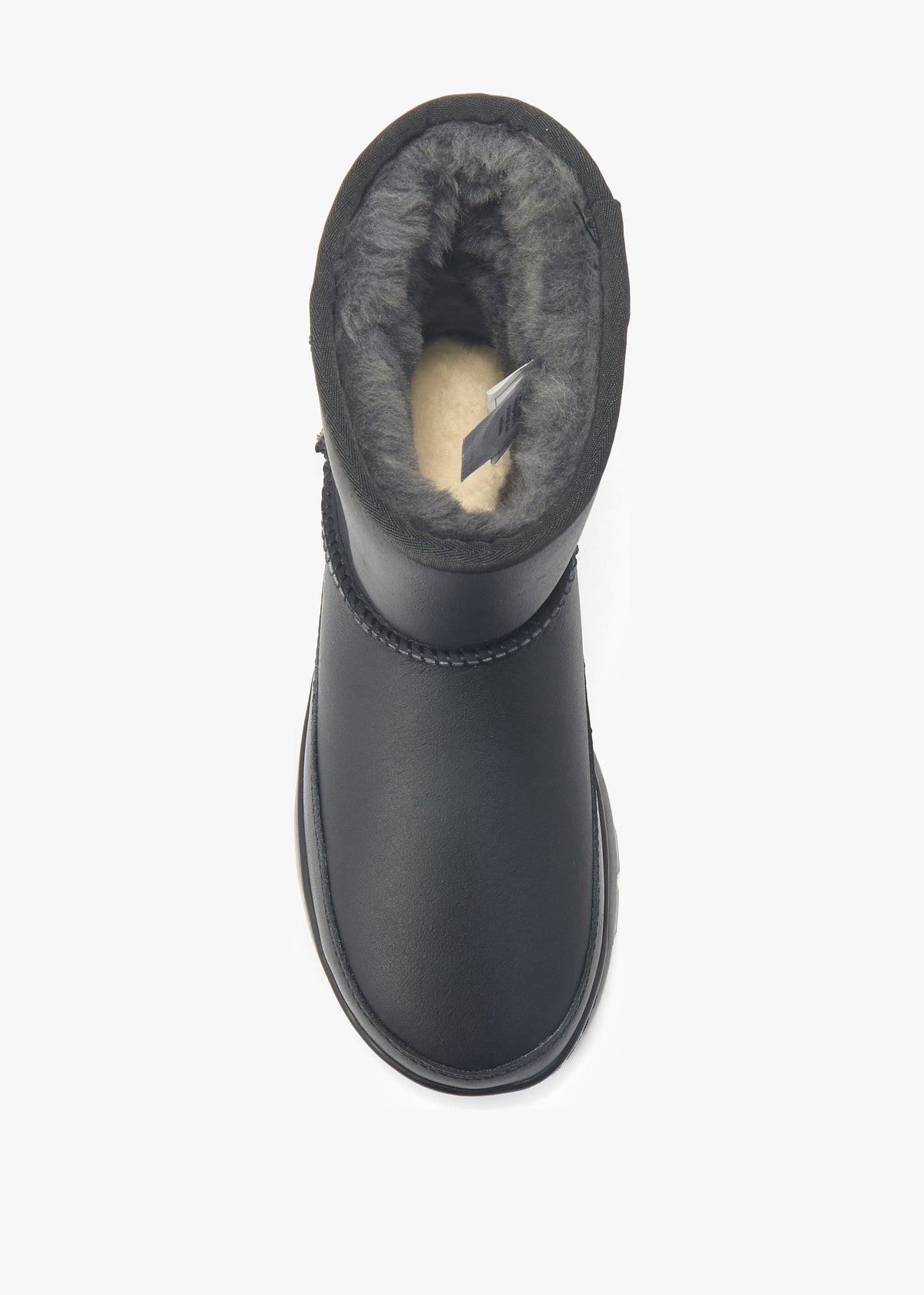 Class Grey Leather Chunky Sole Ankle Boots