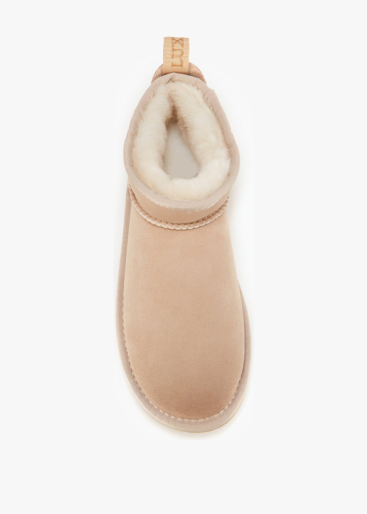 Cosy Ultra Short Beige Double Face Sheepskin Ankle Boots