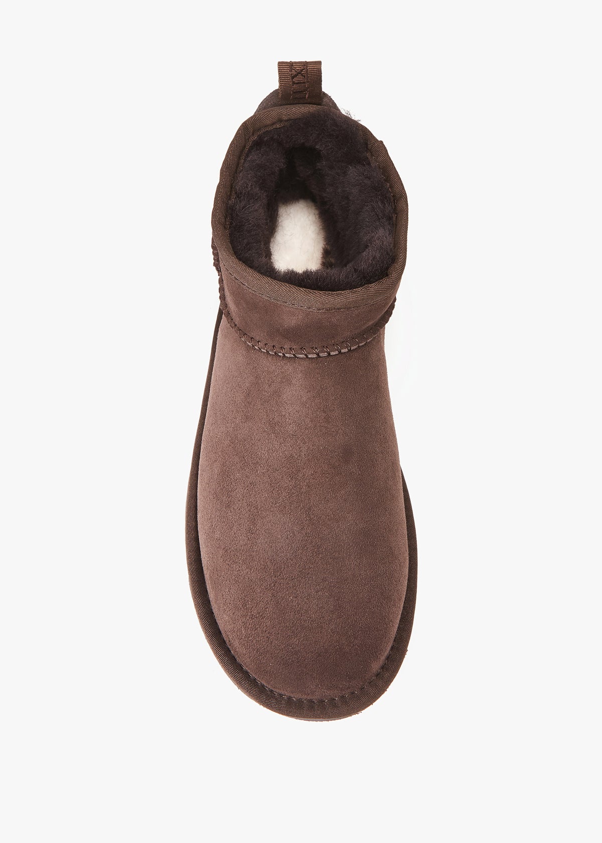 Cosy Ultra Short Brown Double Face Sheepskin Ankle Boots