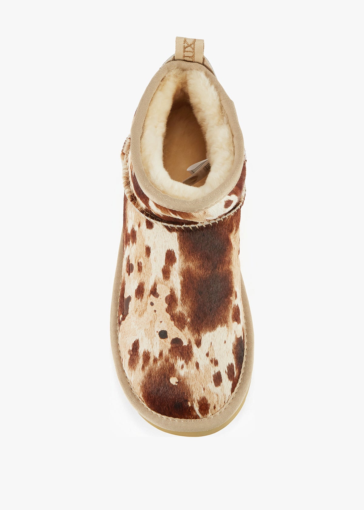 Cosy Ultra Short Splat Pony Hair Ankle Boots