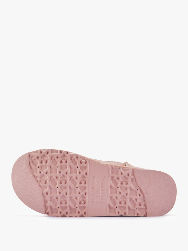 Cosy Ultra Short Pink Pony Hair Ankle Boots