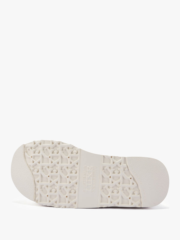 Cosy Off White Pony Hair Platform Ankle Boots