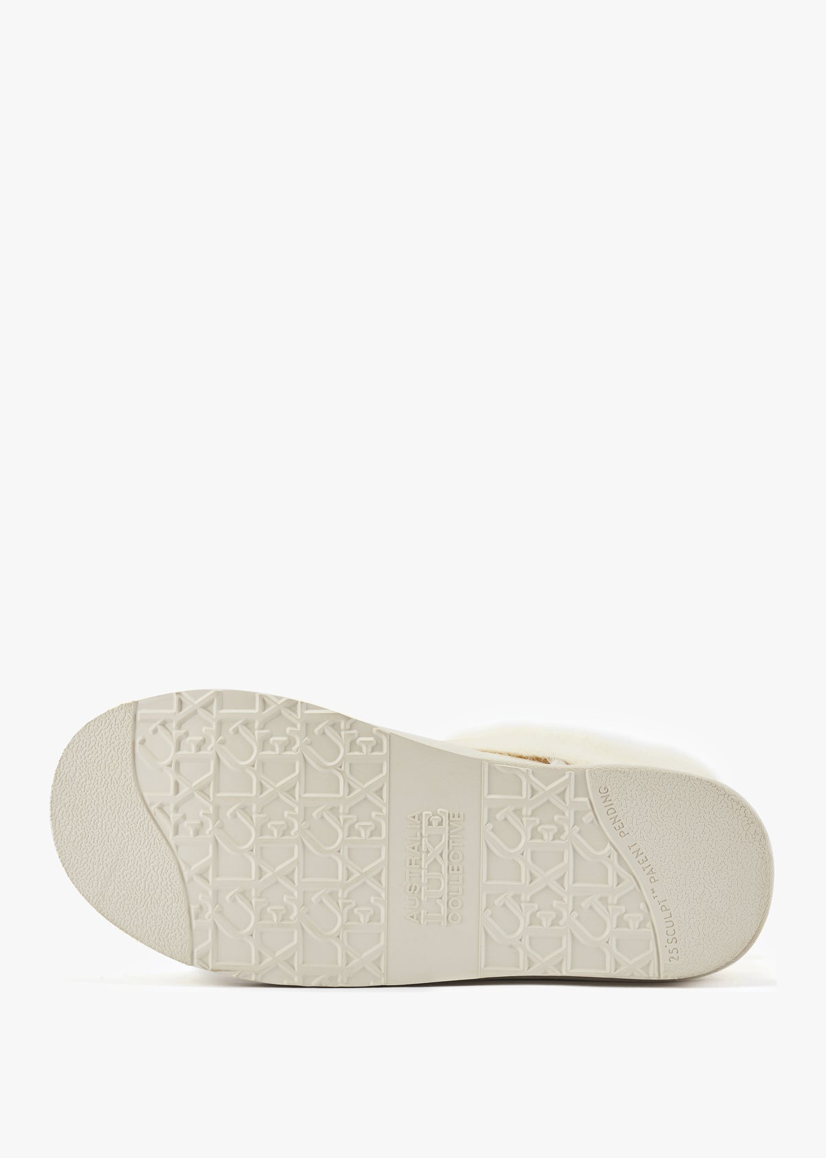 Fame White Leather Knitted Cuff Boots