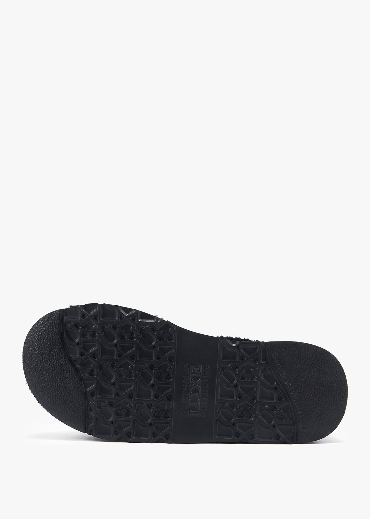Fame Black Suede Knitted Cuff Platform Ankle Boots