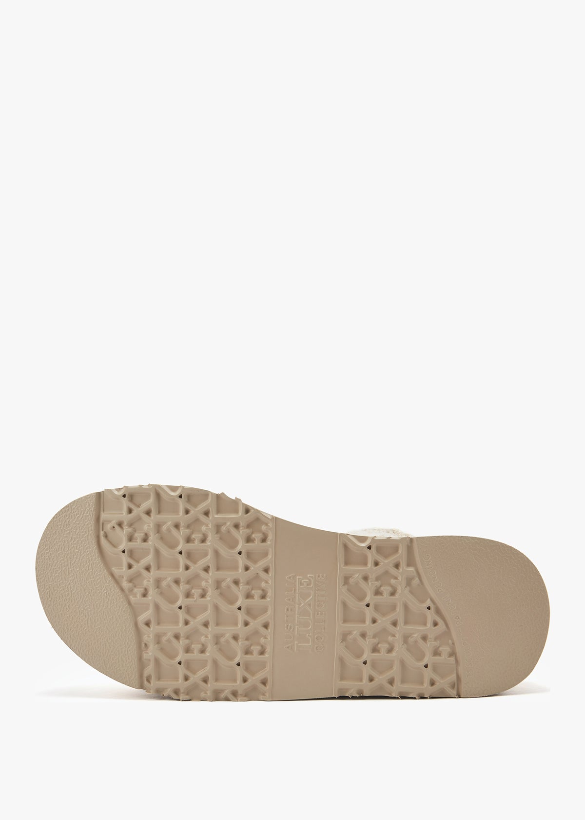 Fame Cream Suede Knitted Cuff Ankle Boots