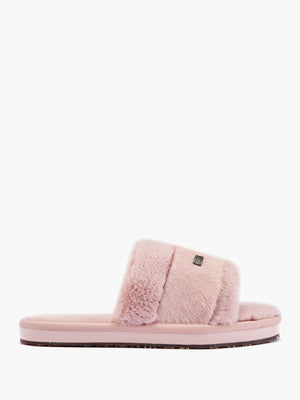 Muchas Lite Pink Faux Fur Slippers