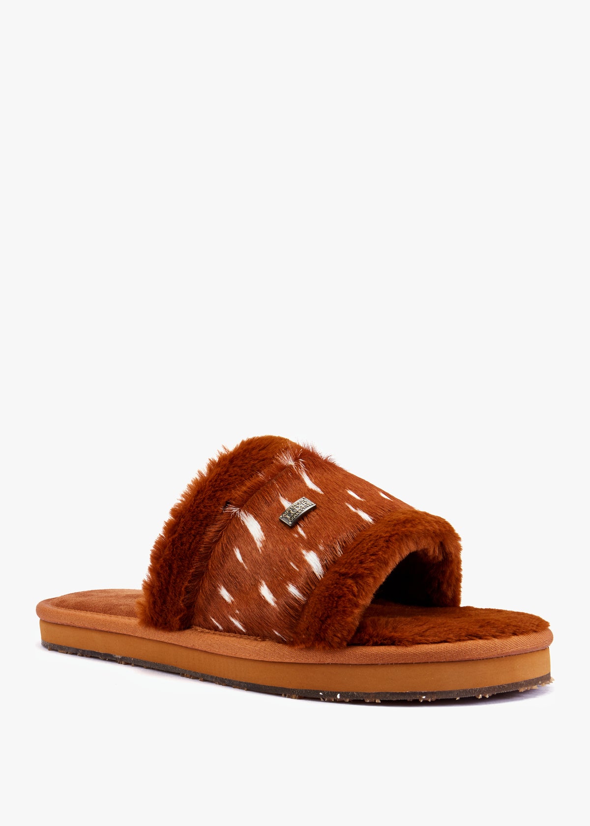 Muchas Lite Tan Faux Fur Slippers