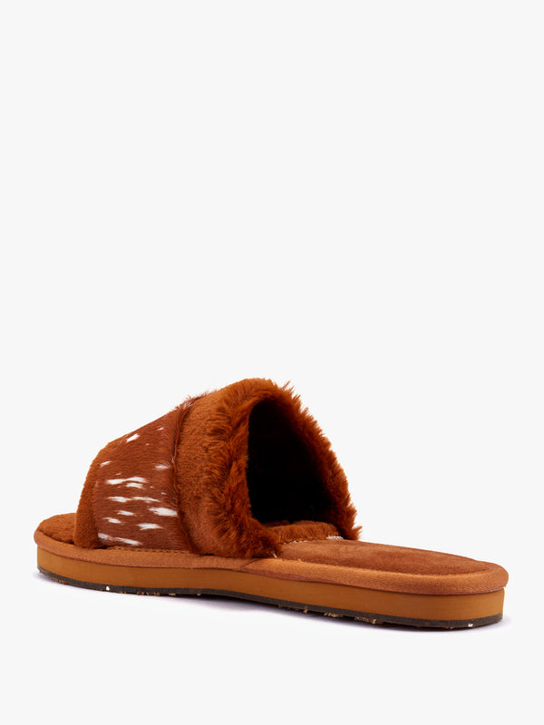 Muchas Lite Tan Faux Fur Slippers