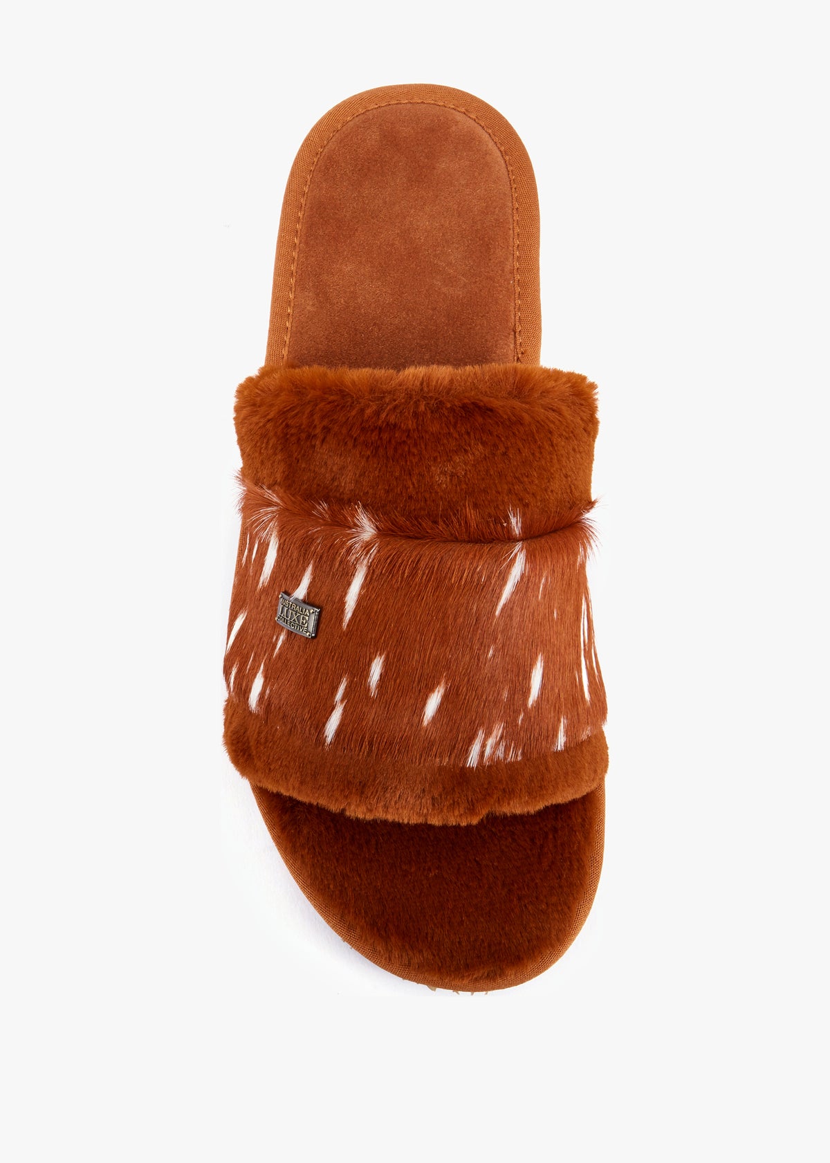 Muchas Lite Tan Faux Fur Slippers