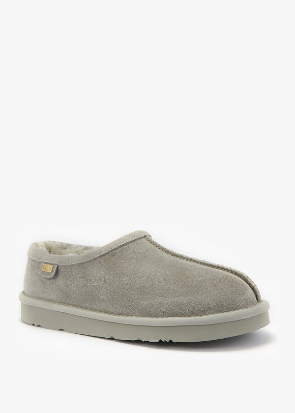 Outback Grey Suede Slippers