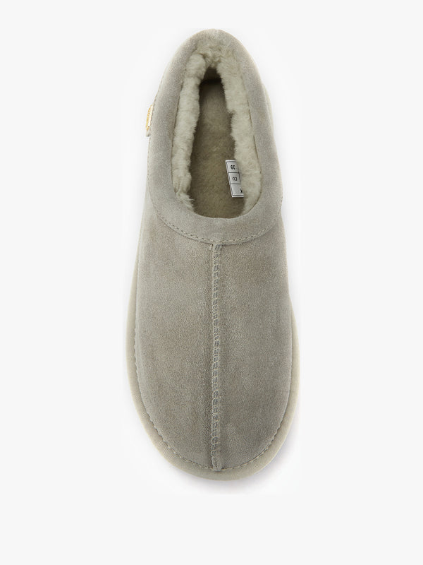 Outback Grey Suede Slippers