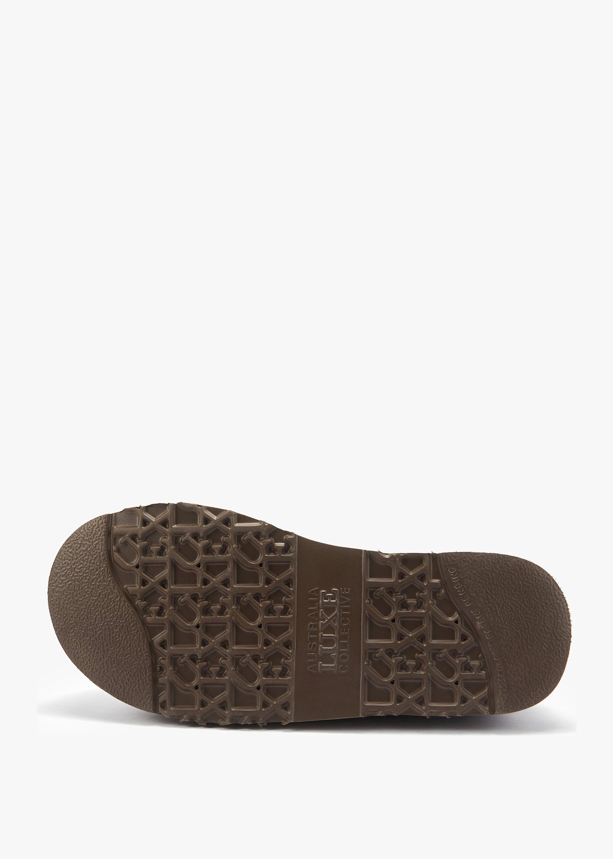 Outback Braid Brown Suede Platform Slippers
