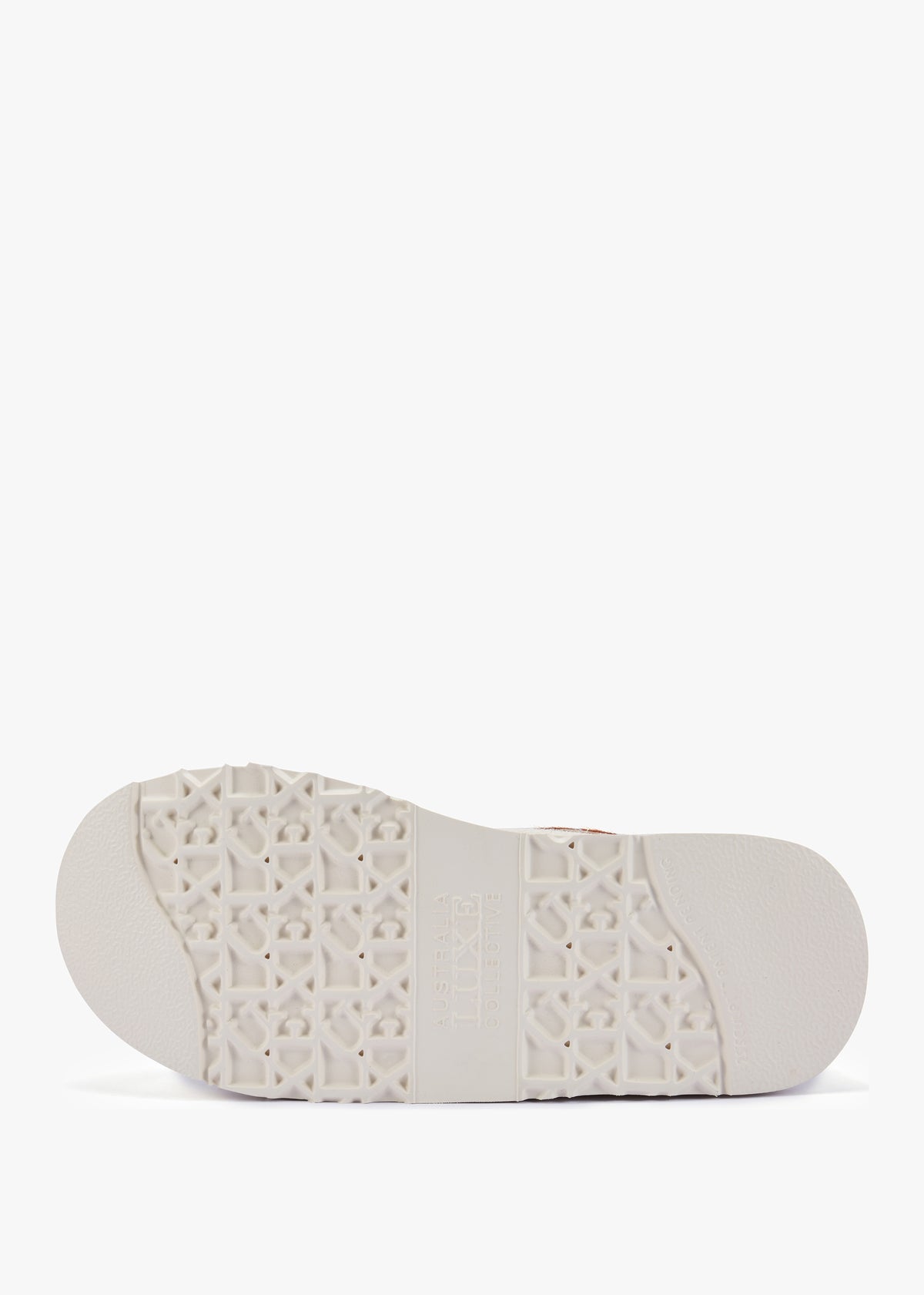 Outback Cream Suede Platform Slippers
