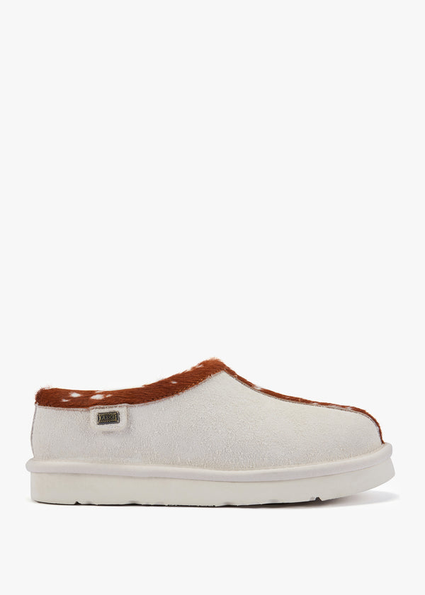 Outback Cream Suede Slippers