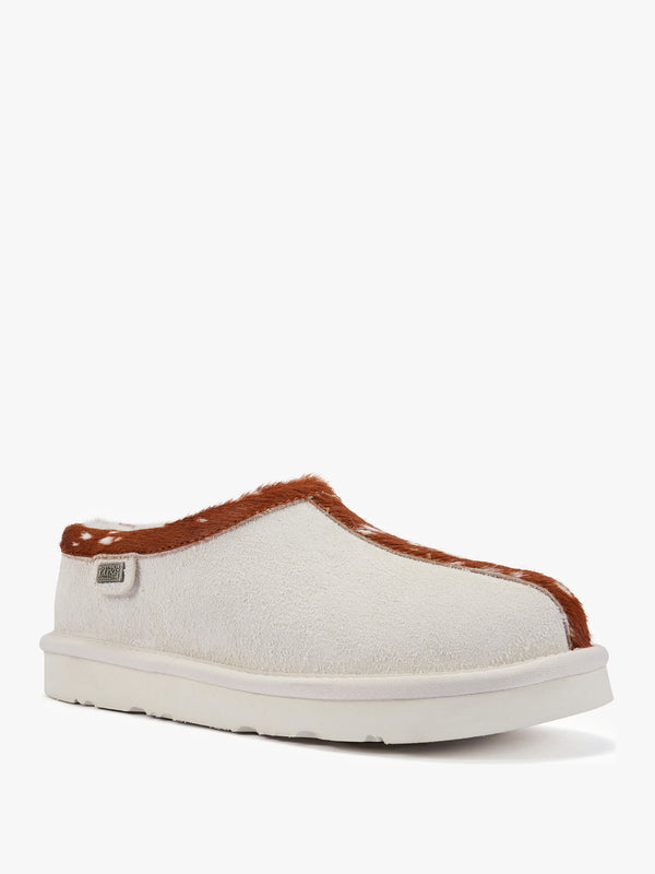 Outback Cream Suede Slippers