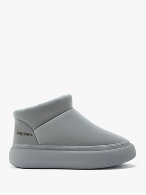 Piscis Grey Quilted Sheepskin Ankle Boots