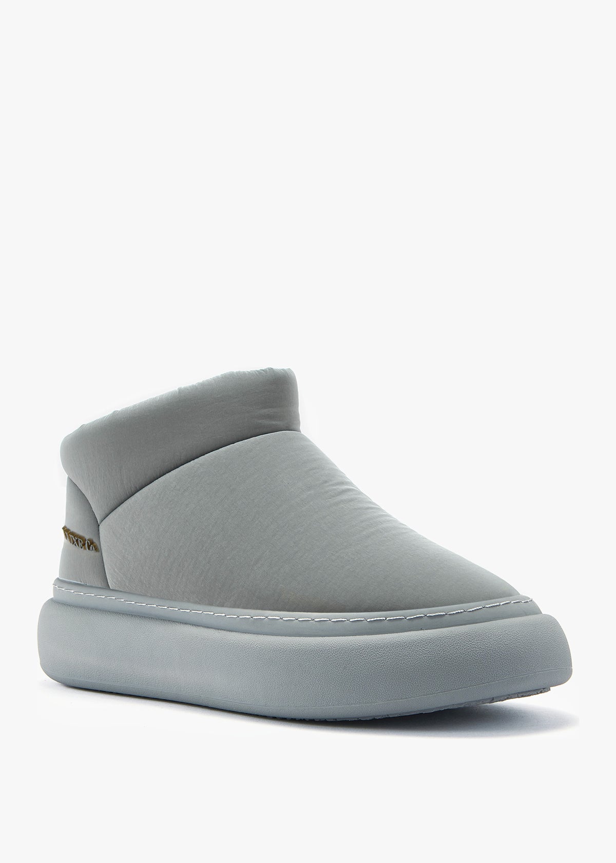 Piscis Grey Quilted Sheepskin Ankle Boots
