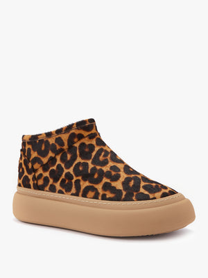 Piscis Leopard Pony Hair Sheep Skin Ankle Boots