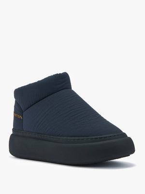 Piscis Navy Quilted Sheepskin Ankle Boots