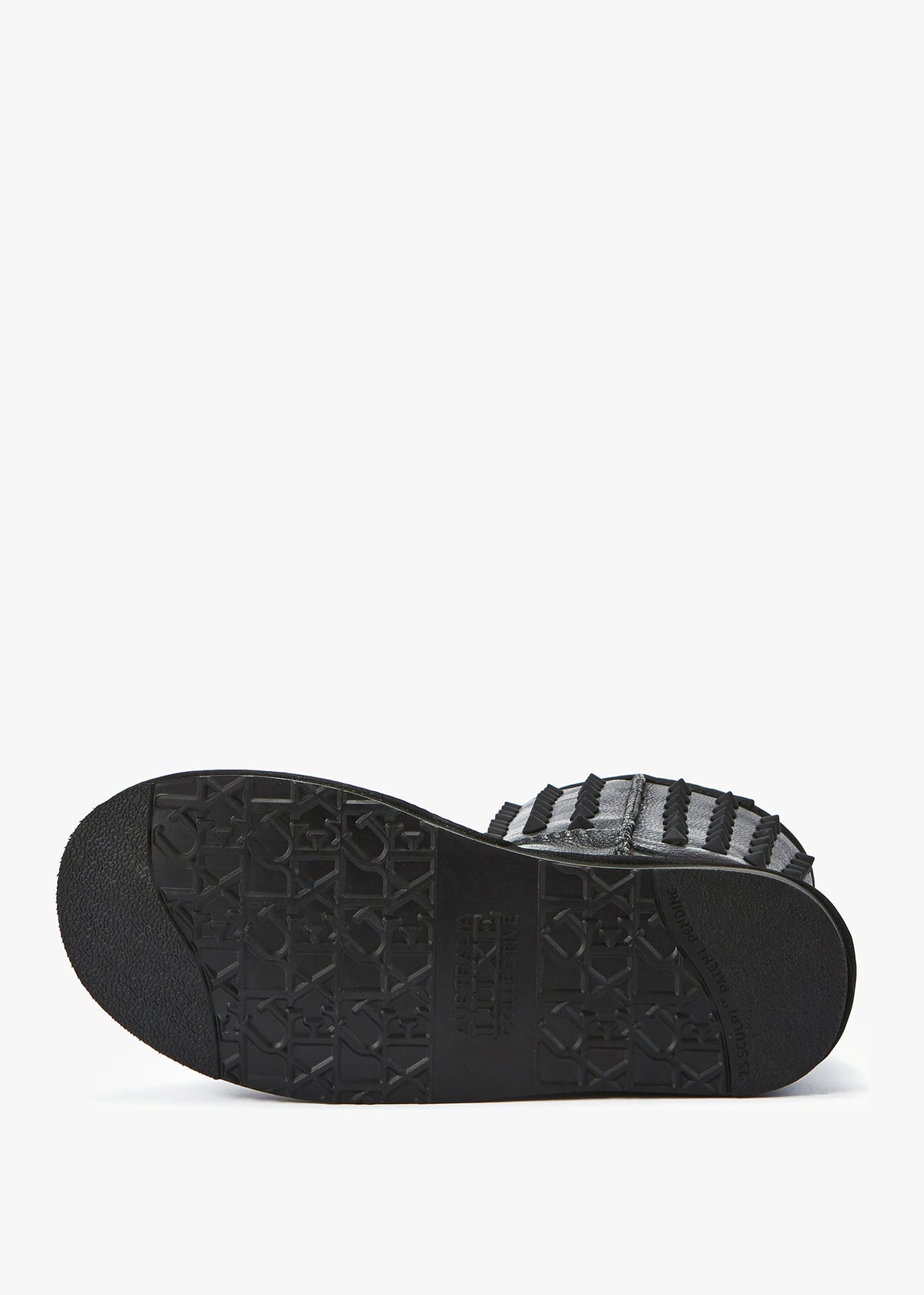 Pistol Black Leather Studded Sheepskin Boots