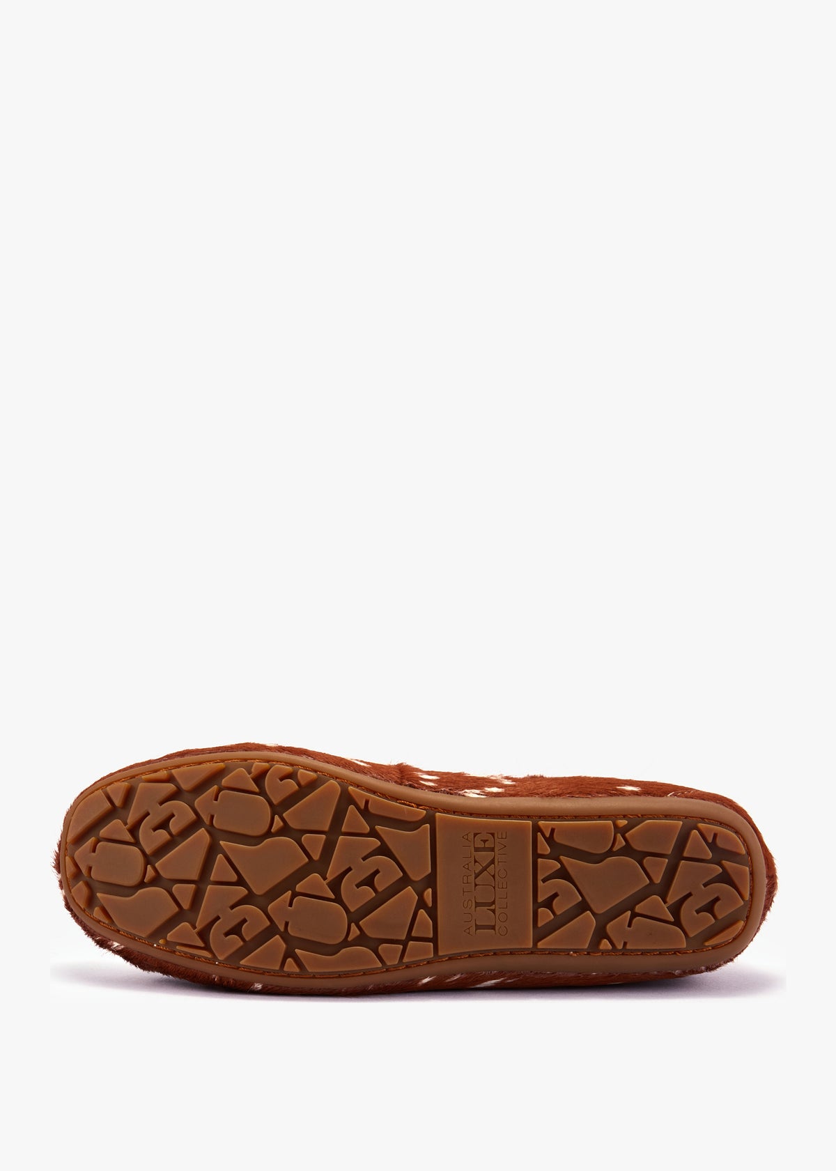 Prost Tan Bambi Pony Hair Moccasin Slippers