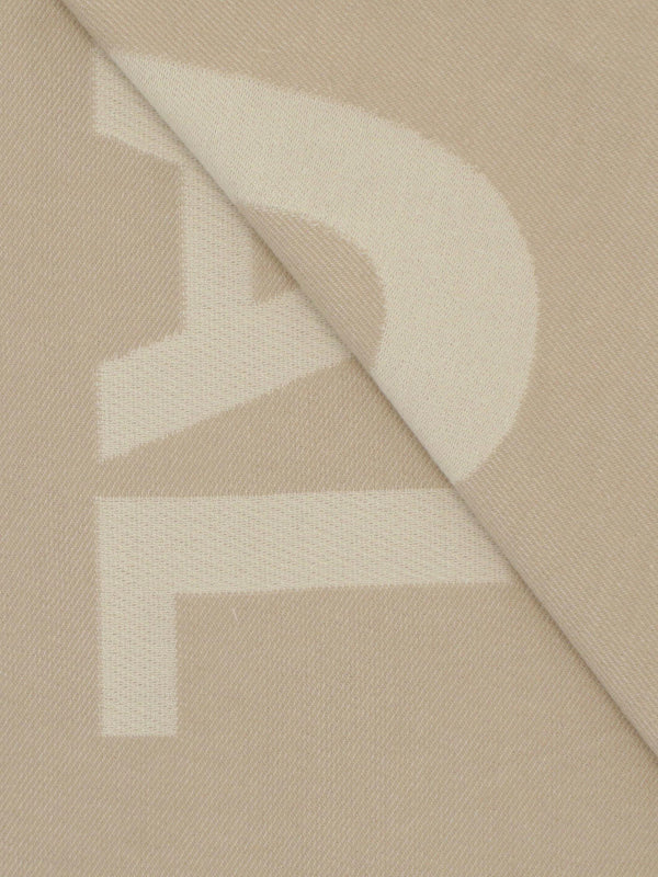 Barbour Milla Camel Logo Wrap Scarf