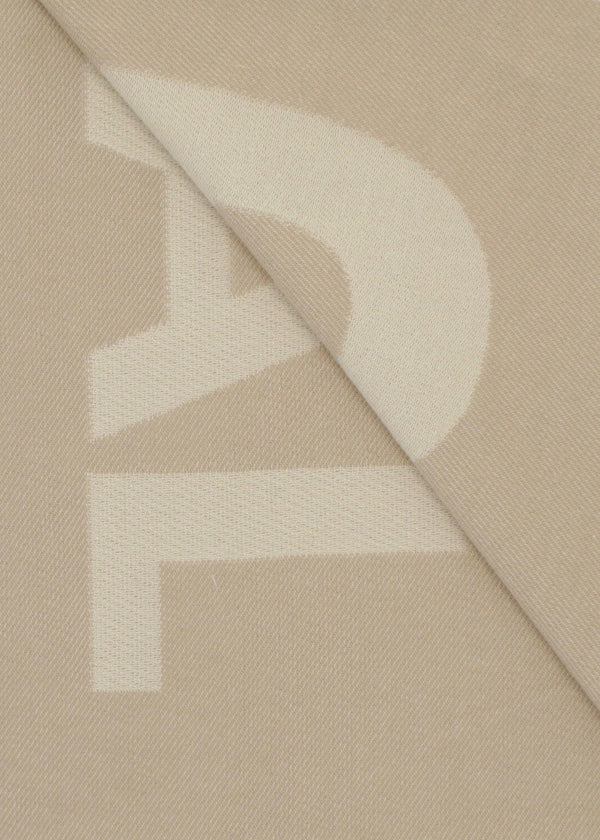 Barbour Milla Camel Logo Wrap Scarf
