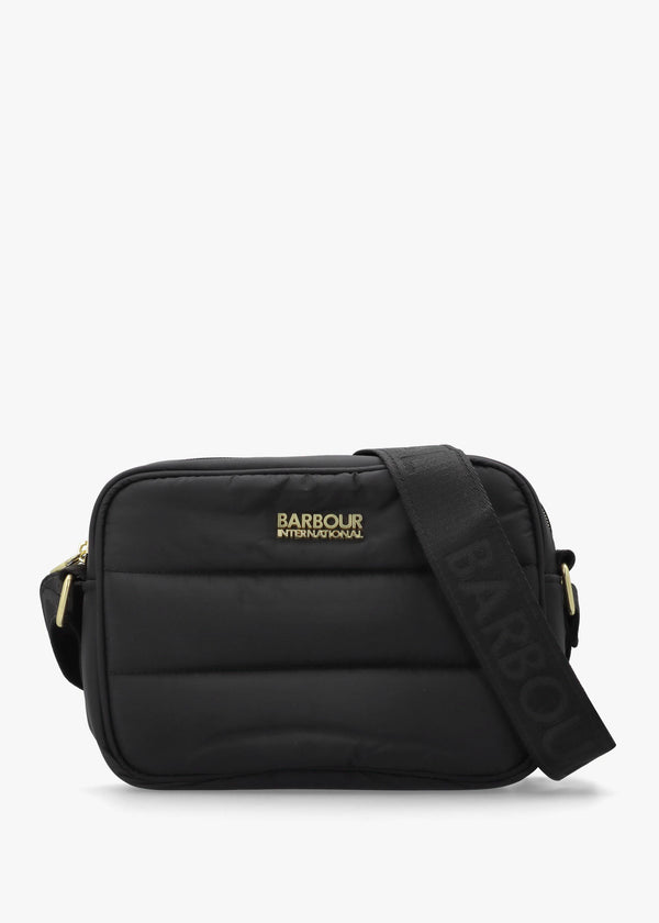 Barbour Monaco Baffle Quilted Black Cross-Body Bag