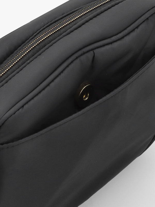 Barbour Monaco Baffle Quilted Black Cross-Body Bag