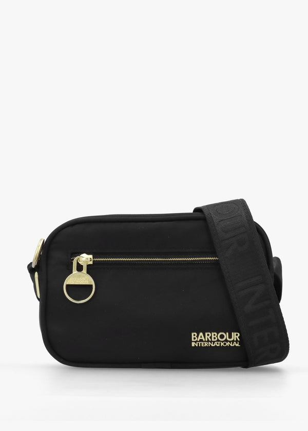 Barbour Mini Qualify Slim Black Cross-Body Bag