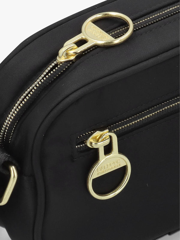 Barbour Mini Qualify Slim Black Cross-Body Bag