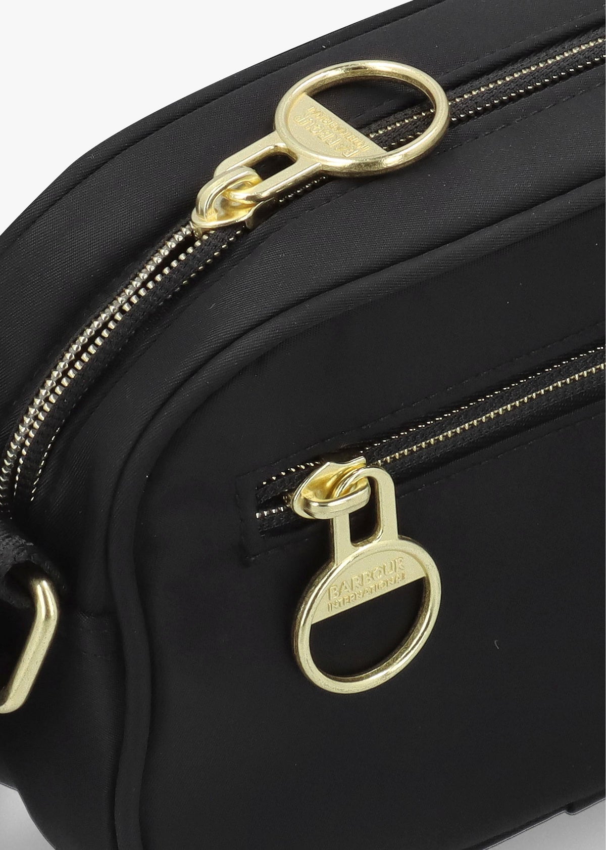 Barbour Mini Qualify Slim Black Cross-Body Bag