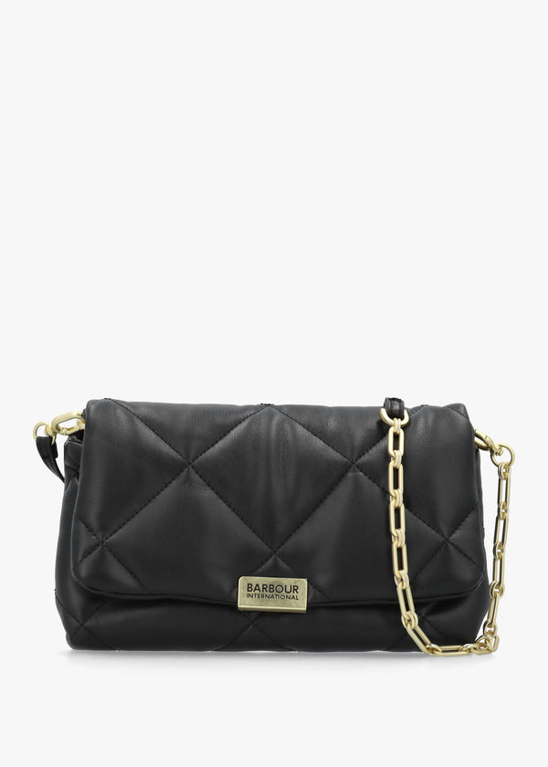 Barbour Soft Quilted Black Cross-Body Bag