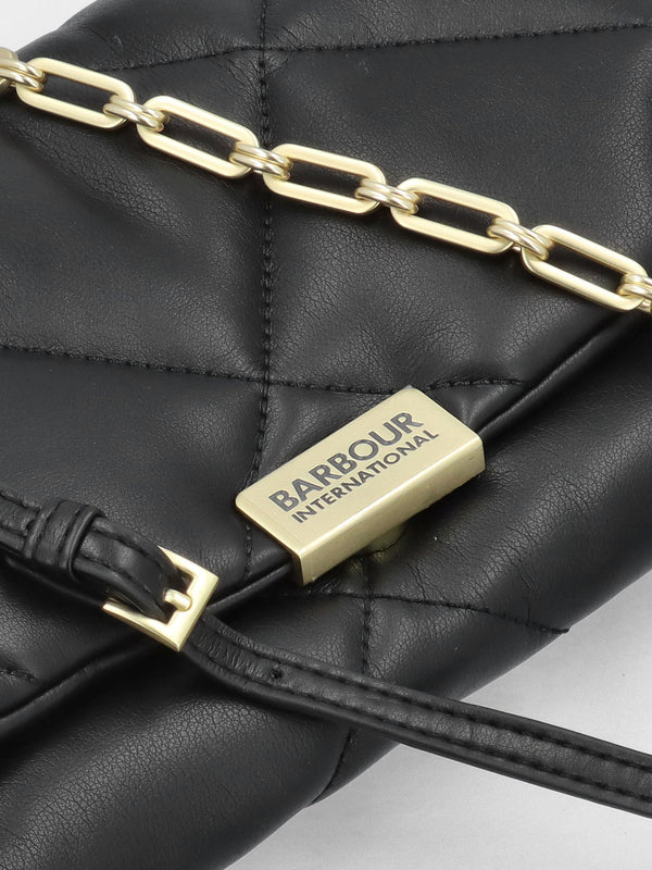 Barbour Soft Quilted Black Cross-Body Bag