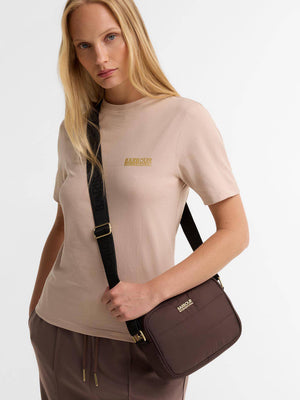 Barbour Monaco Baffle Quilted Truffle Cross-Body Bag