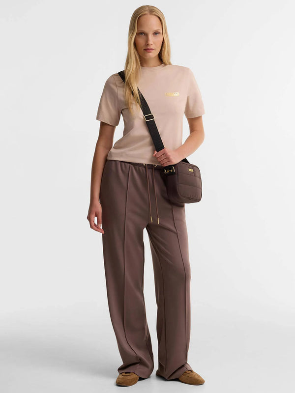 Barbour Monaco Baffle Quilted Truffle Cross-Body Bag