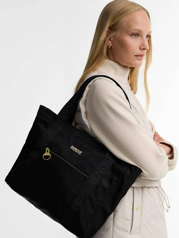 Barbour Qualify Black Tote Bag