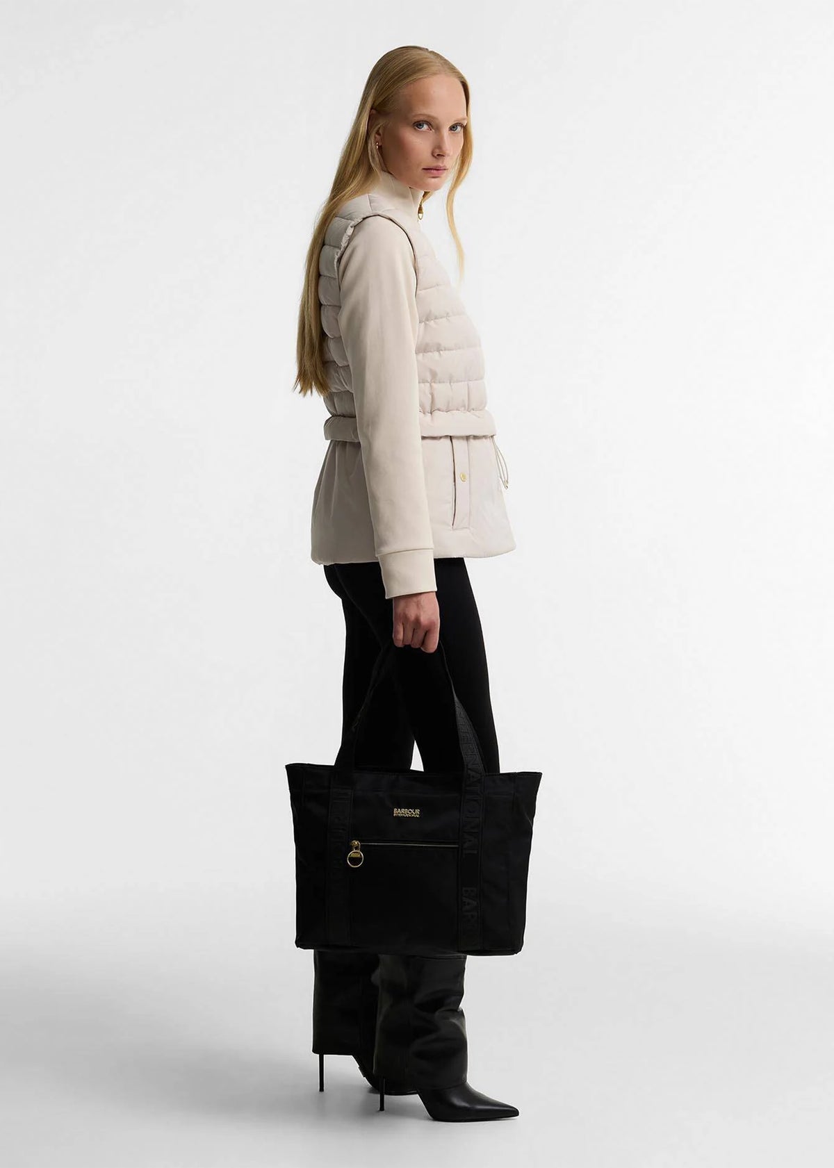 Barbour Qualify Black Tote Bag