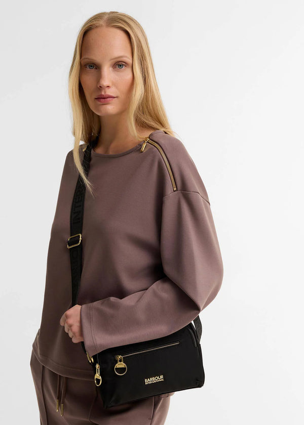 Barbour Qualify Slim Black Cross-Body Bag