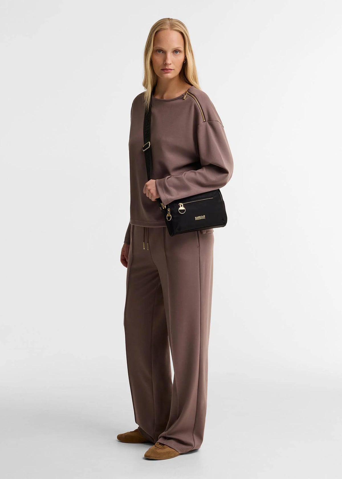 Barbour Qualify Slim Black Cross-Body Bag