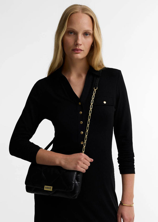 Barbour Soft Quilted Black Cross-Body Bag