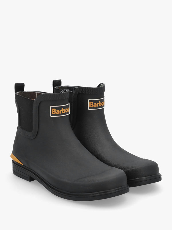 Barbour Abbeyfield Packable Black Ankle Wellingtons