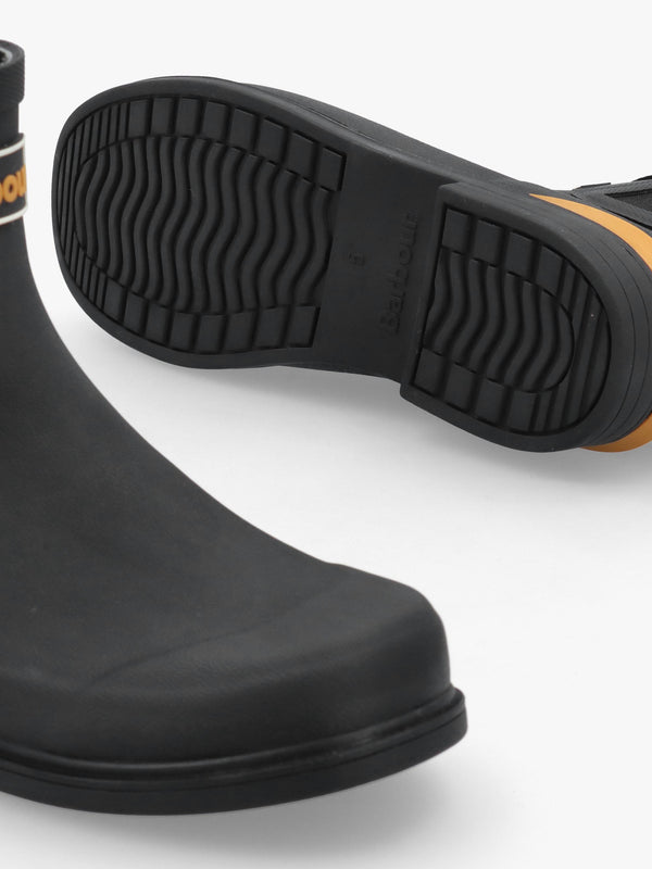 Barbour Abbeyfield Packable Black Ankle Wellingtons