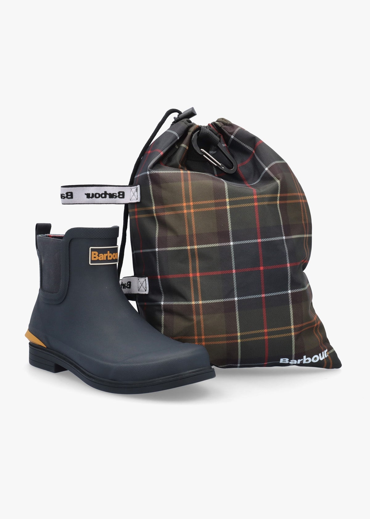 Barbour Abbeyfield Packable Navy Ankle Wellingtons