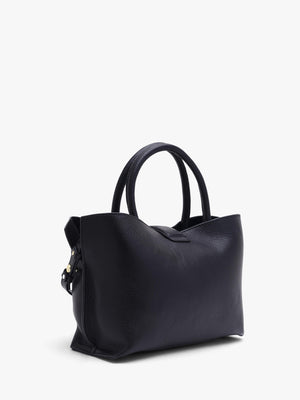 Barbour Alder Mini Black Leather Tote Bag
