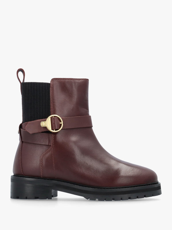 Barbour Alexandra Merlot Leather Ankle Boots